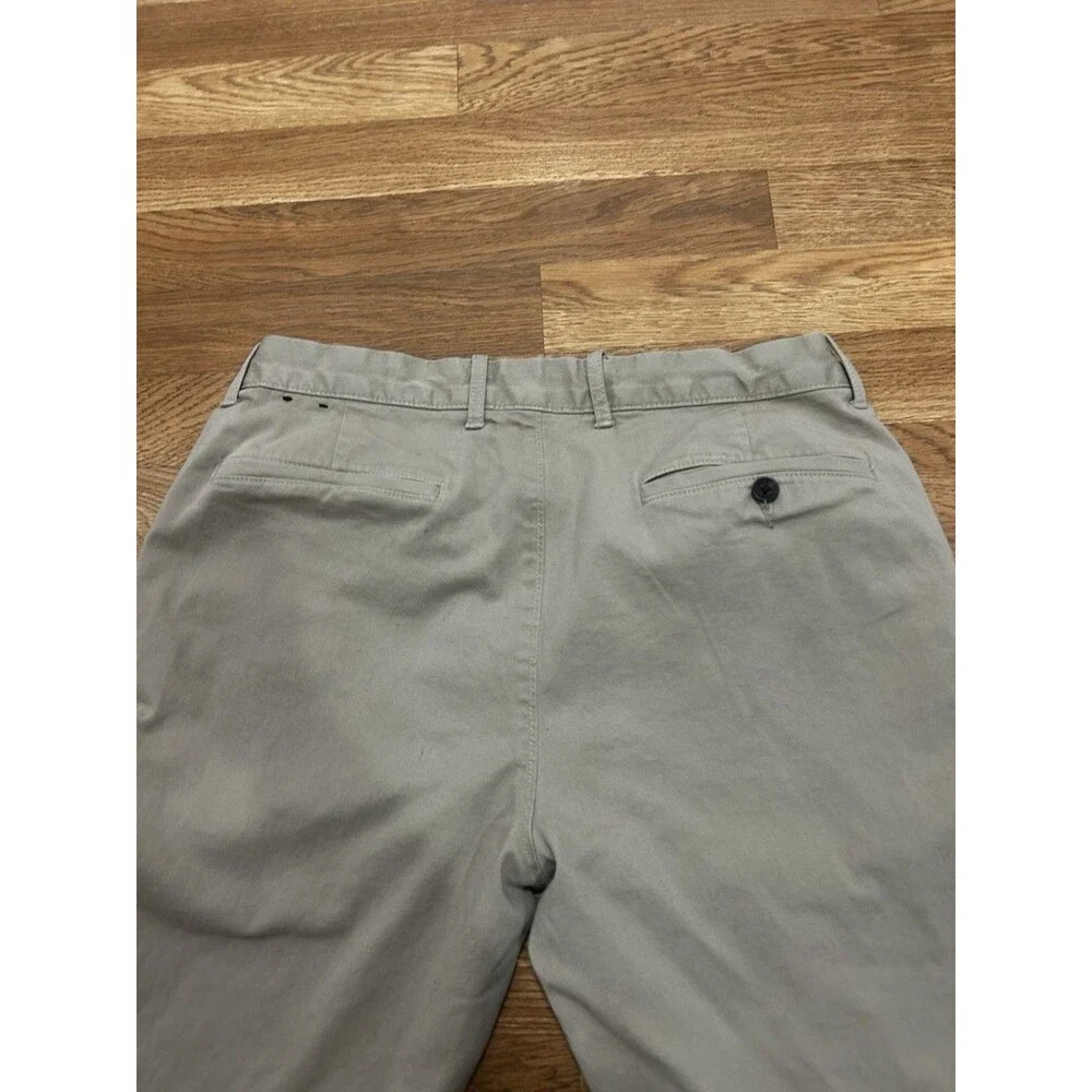 J Crew Flex Straight Chino Pants Mens 32 x 32 Khaki Stretch Business Casual
